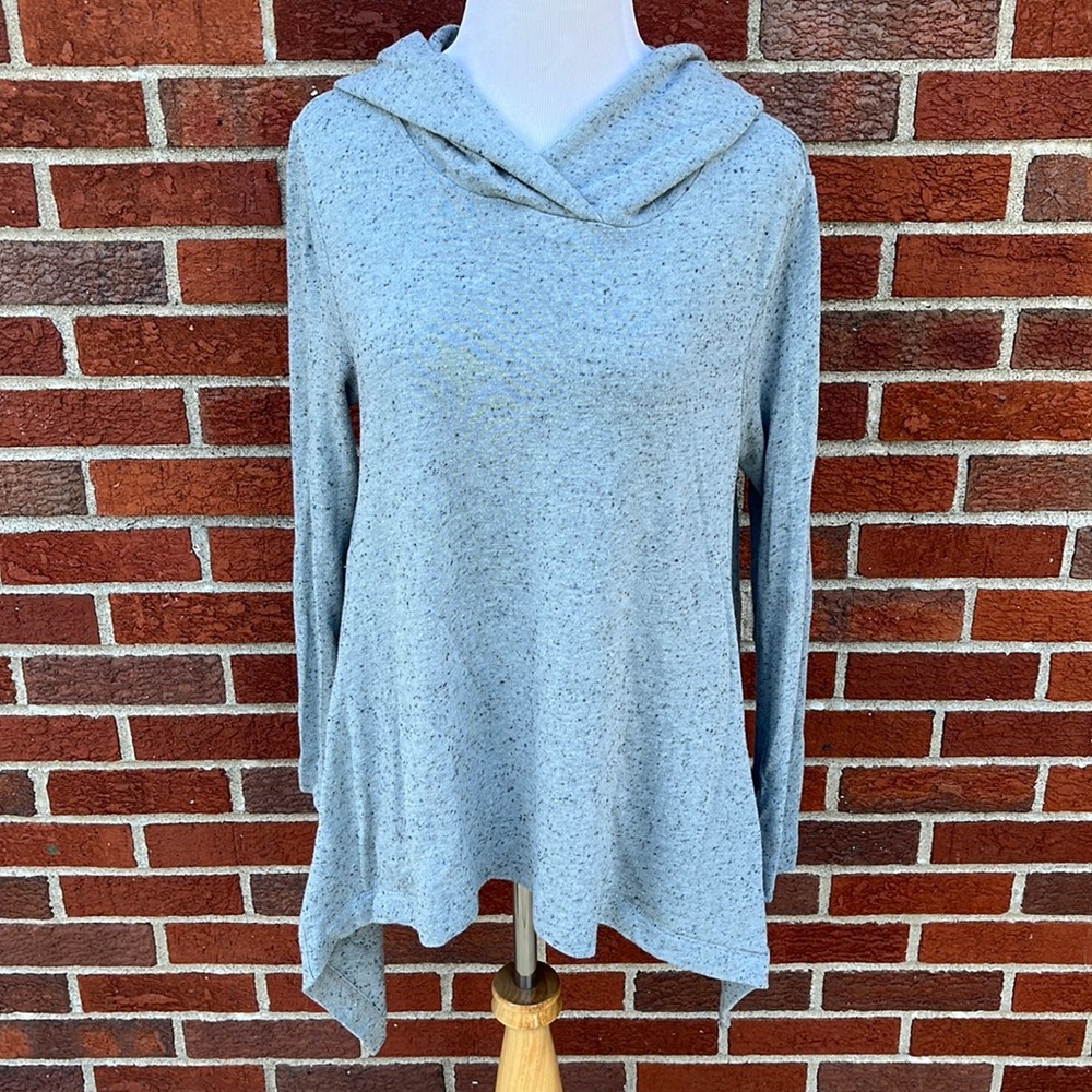 Speckled White & Warren Hooded Sweater